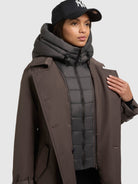 khujo-coat-gora-damen-trenchcoat-graphite-gray image 8