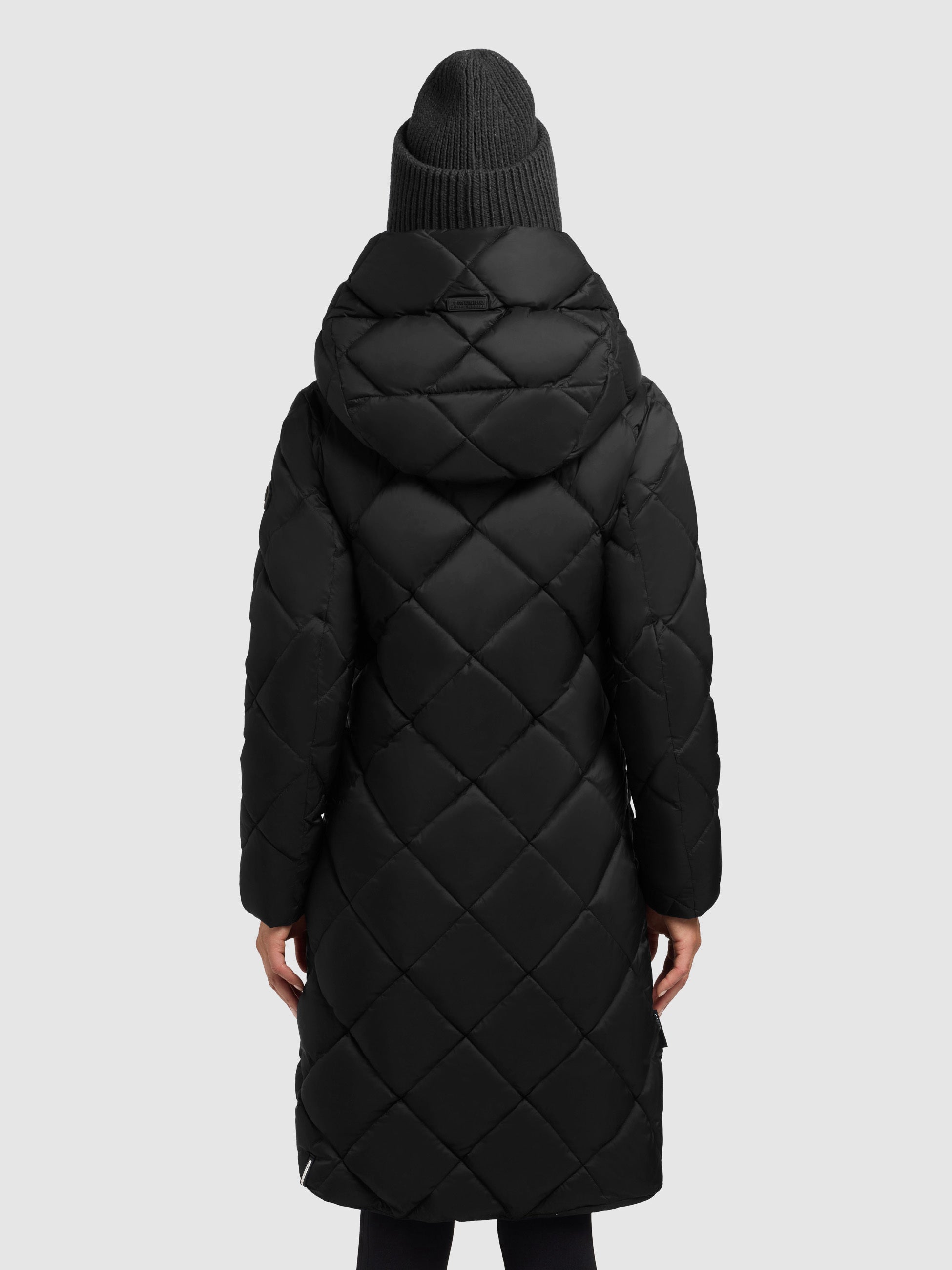 khujo-mantel-linda-black-schwarz-knielanger-steppmantel-damen image 3