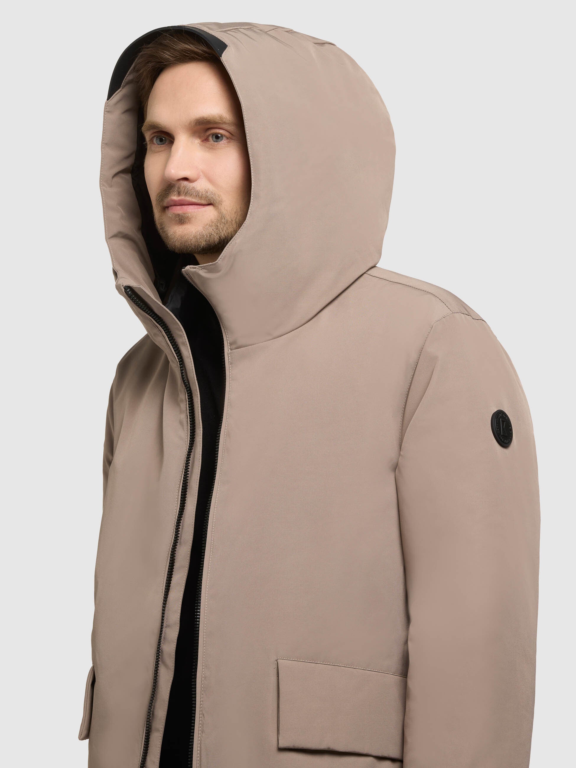khujo-jacke-oreg-greige-winterjacke-mit-kapuze image 7