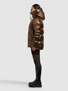 khujo-cara-damen-steppjacke-copper-brown-loose-fit-schimmernd image 2