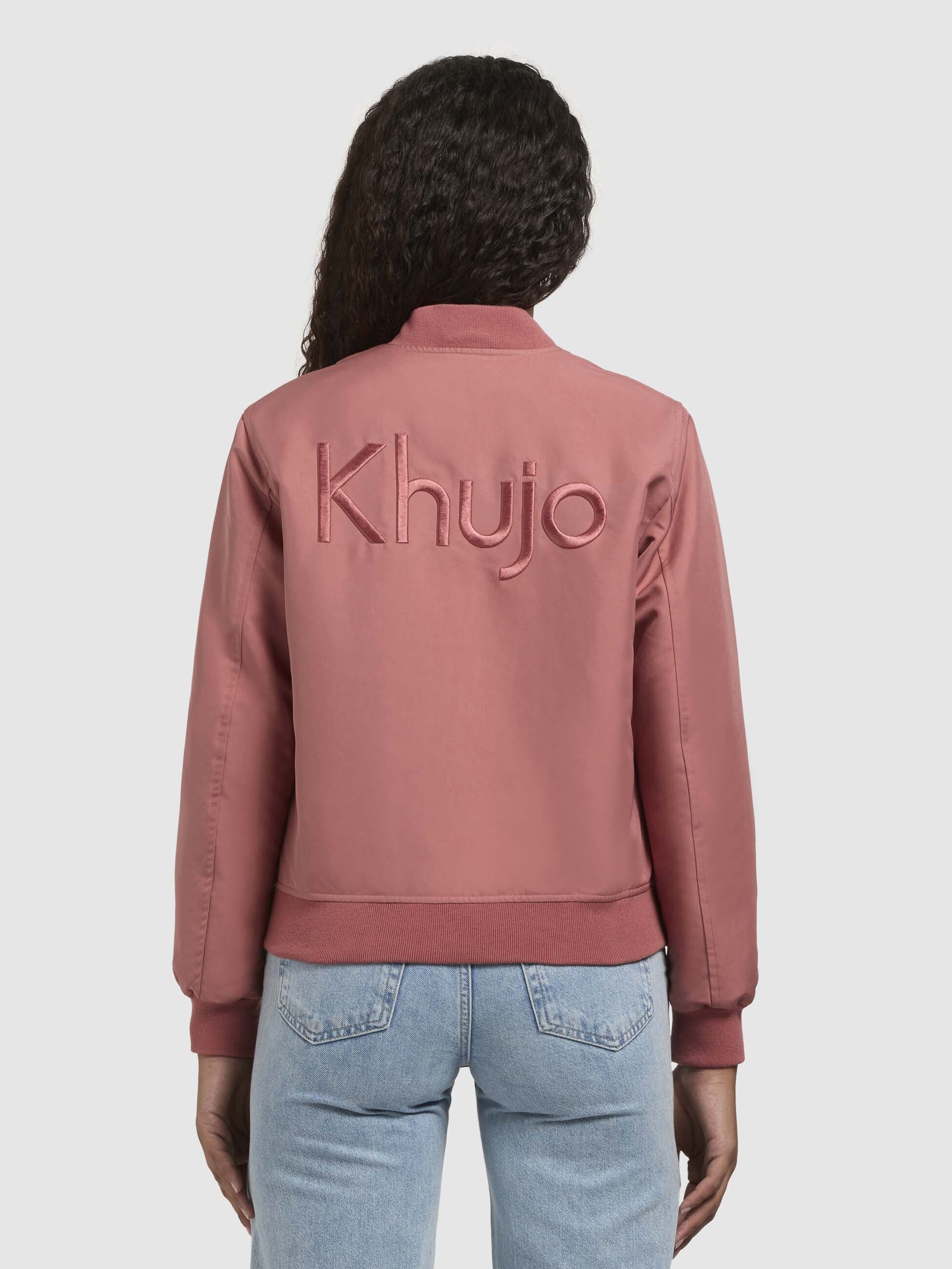 khujo-crystal-bomberjacke-rostrot-h-ftlange-college-jacke image 3