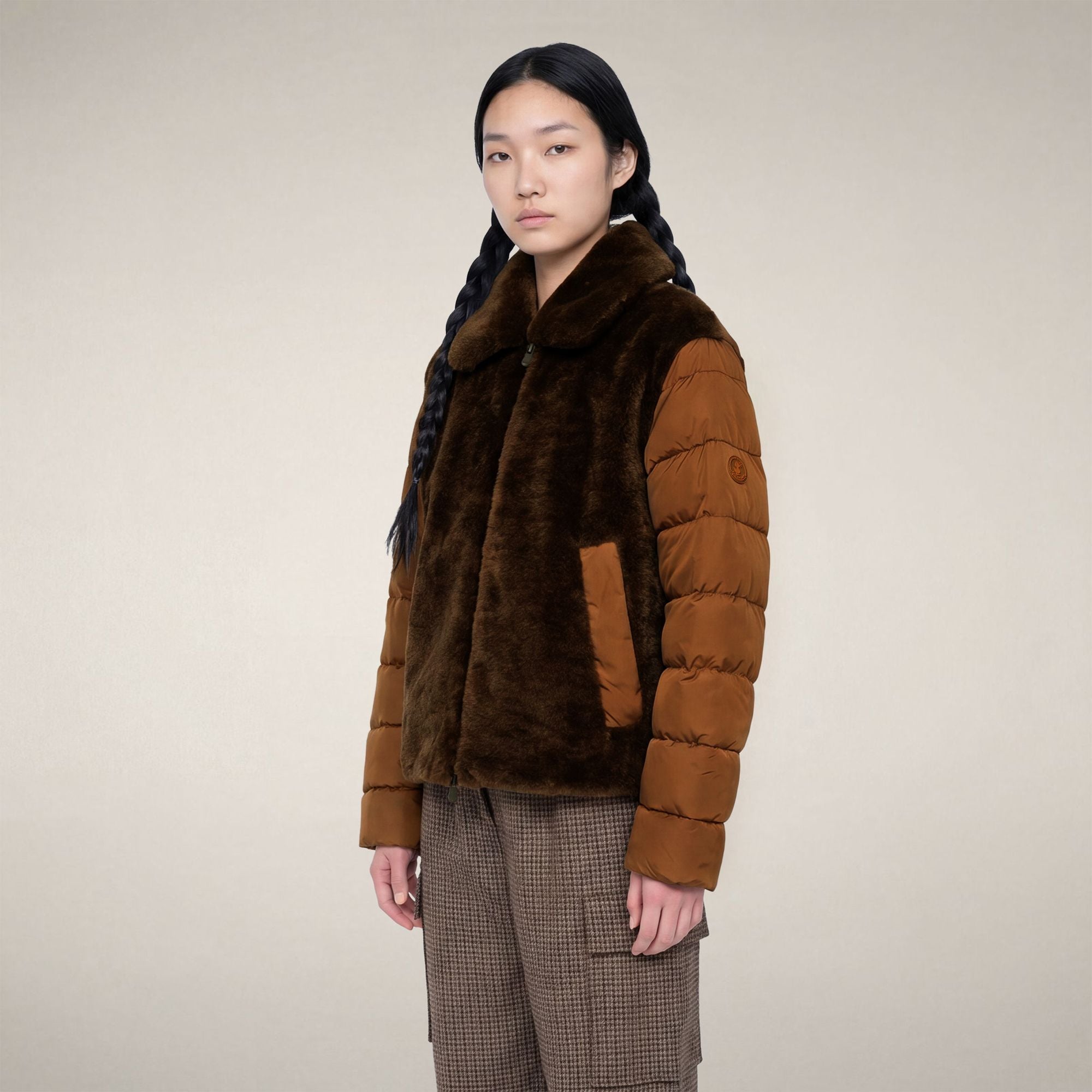 save-the-duck-hana-damen-winter-steppjacke-terra-braun image 5