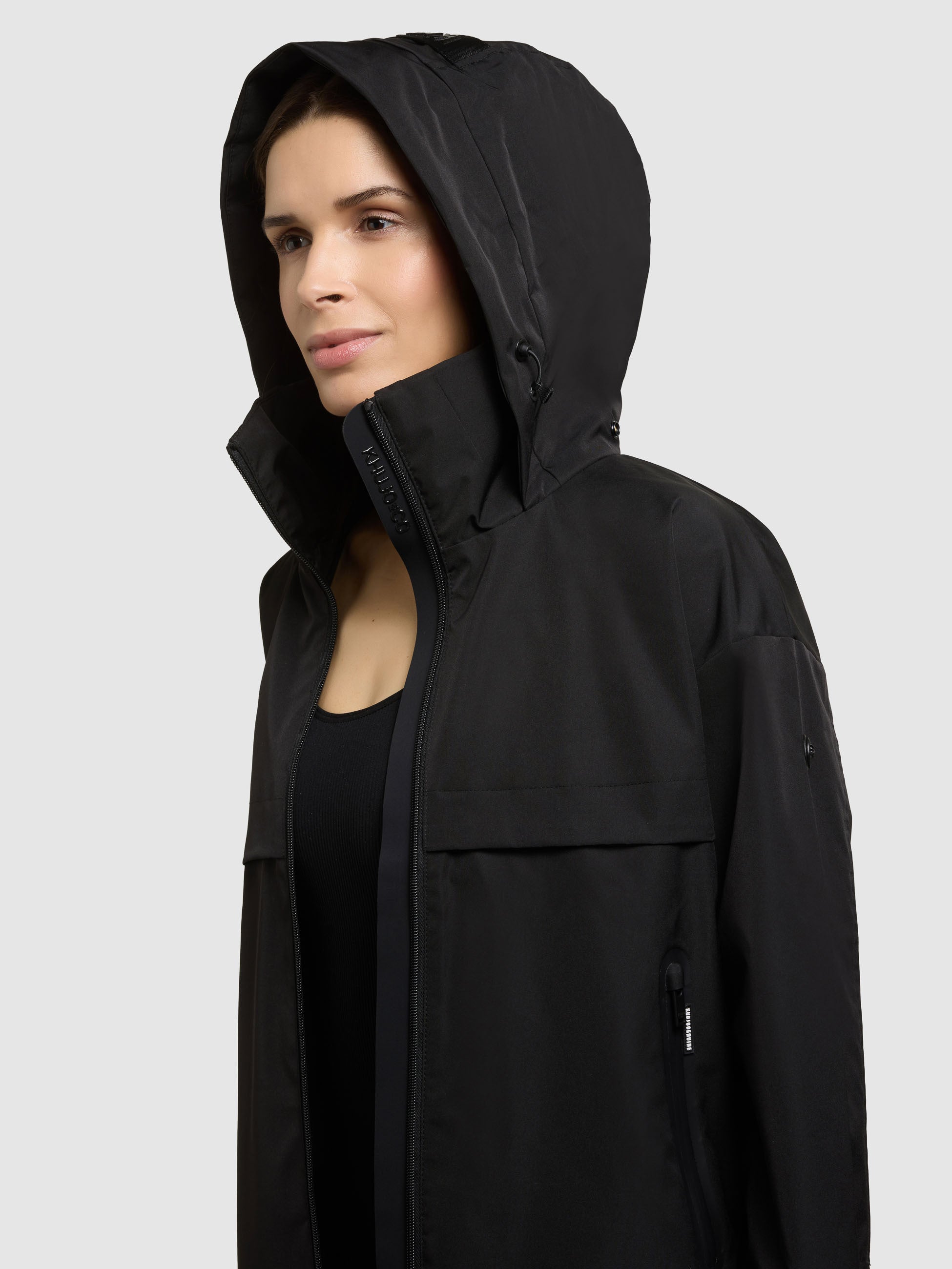 khujo-jacke-raibe2-black-leichte-kapuzenjacke-damen-regular-fit image 7