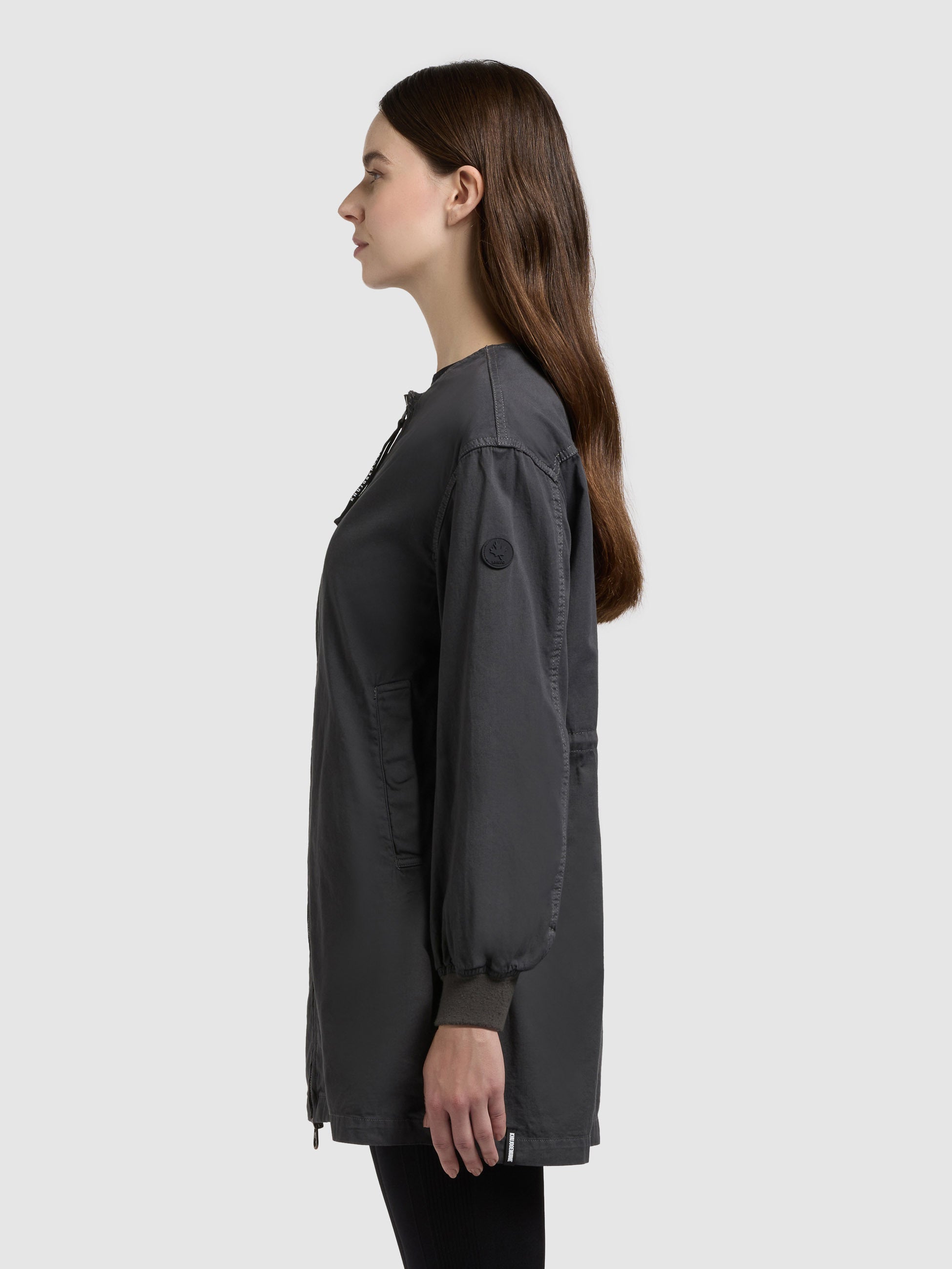 khujo-mantel-jayla-slate-grey-sommermantel-damen-aus-baumwoll-twill image 5