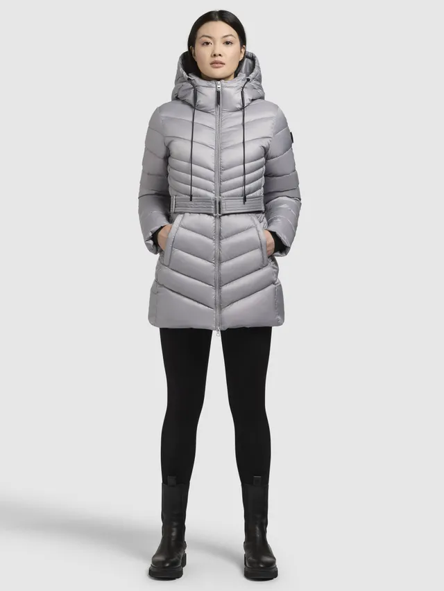 khujo-jacke-selma-blaugrau-steppjacke-damen-mit-tailleng-rtel image 1