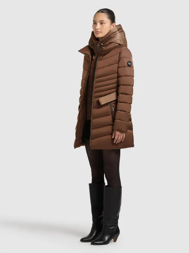 khujo-jacke-kina-copper-brown-gesteppte-damenjacke-mit-abnehmbarem-einsatz image 1