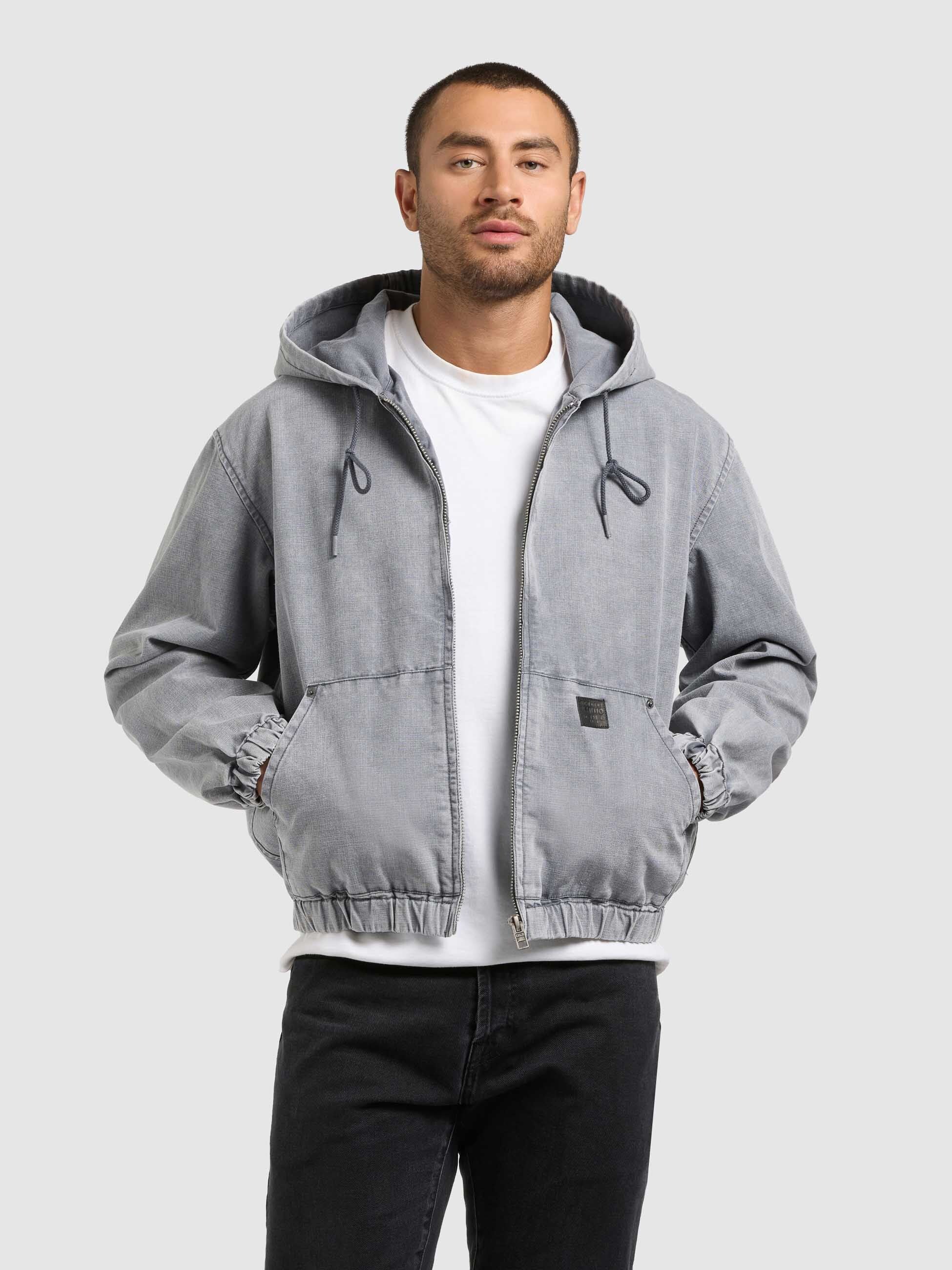 khujo-darrel-blousonjacke-grey-kapuzenjacke-mit-loose-fit image 1