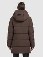 khujo-coat-lola-dark-brown-wattierter-damen-kurzmantel-braun image 3