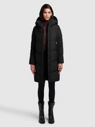 khujo-graya-black-damen-steppmantel-regular-fit-kurzmantel-schwarz image 2