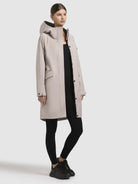 khujo-mantel-yeal-graulila-sommerlicher-damen-kurzmantel-slim-fit image 6