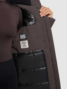 khujo-coat-cami-graphite-gray-knielanger-damen-steppmantel image 8