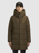 khujo-mantel-phia-khaki-wattierter-damen-wintermantel-loose-fit image 4
