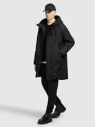 khujo-wintermantel-tandem-schwarz-parka-loose-fit-mit-kapuze image 2
