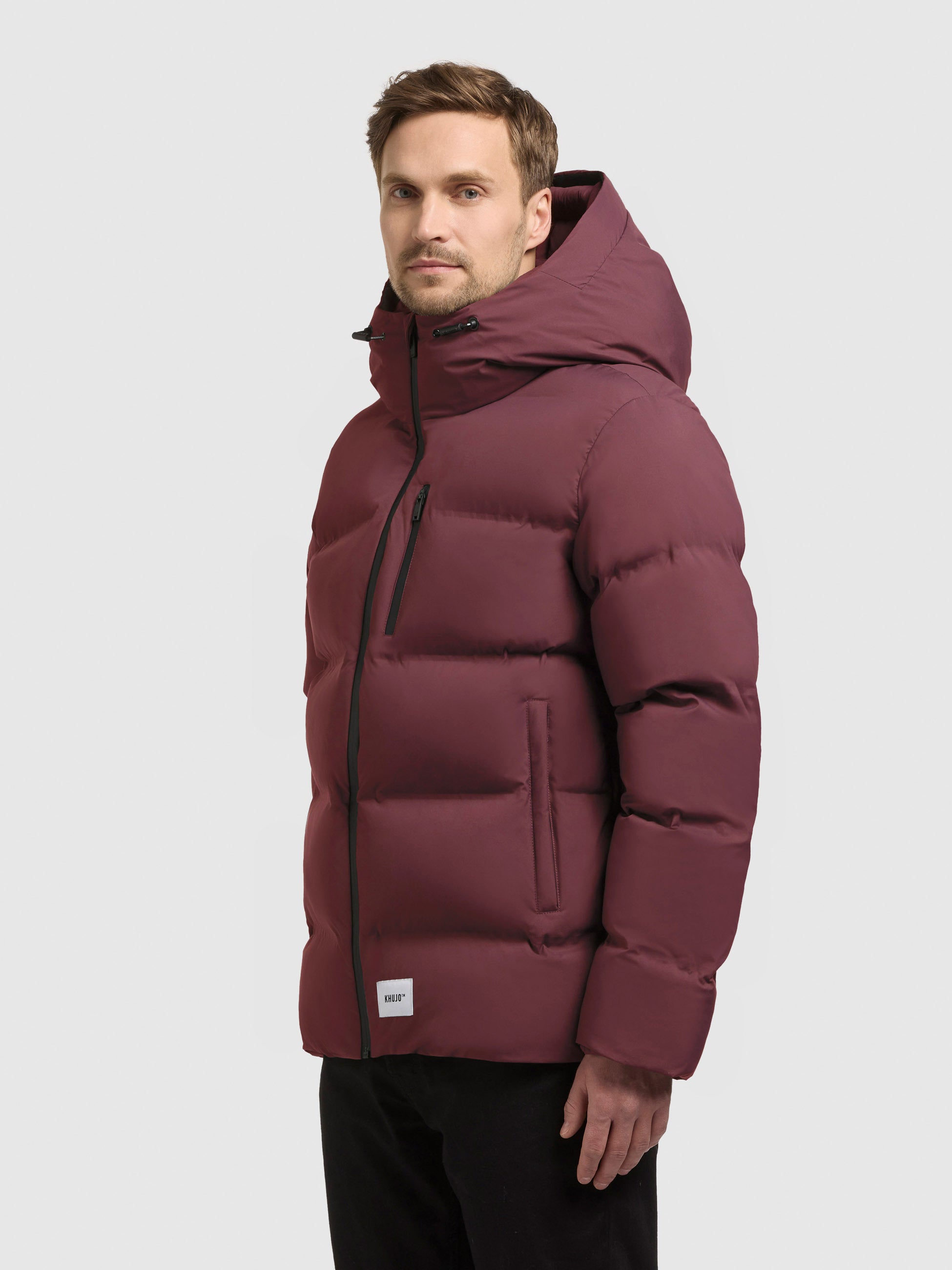 khujo-jacke-silas3-moscato-red-steppjacke-mit-kapuze-gef-ttert image 5