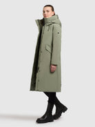 khujo-coat-santini-wintermantel-muted-green-baumwollmix image 2