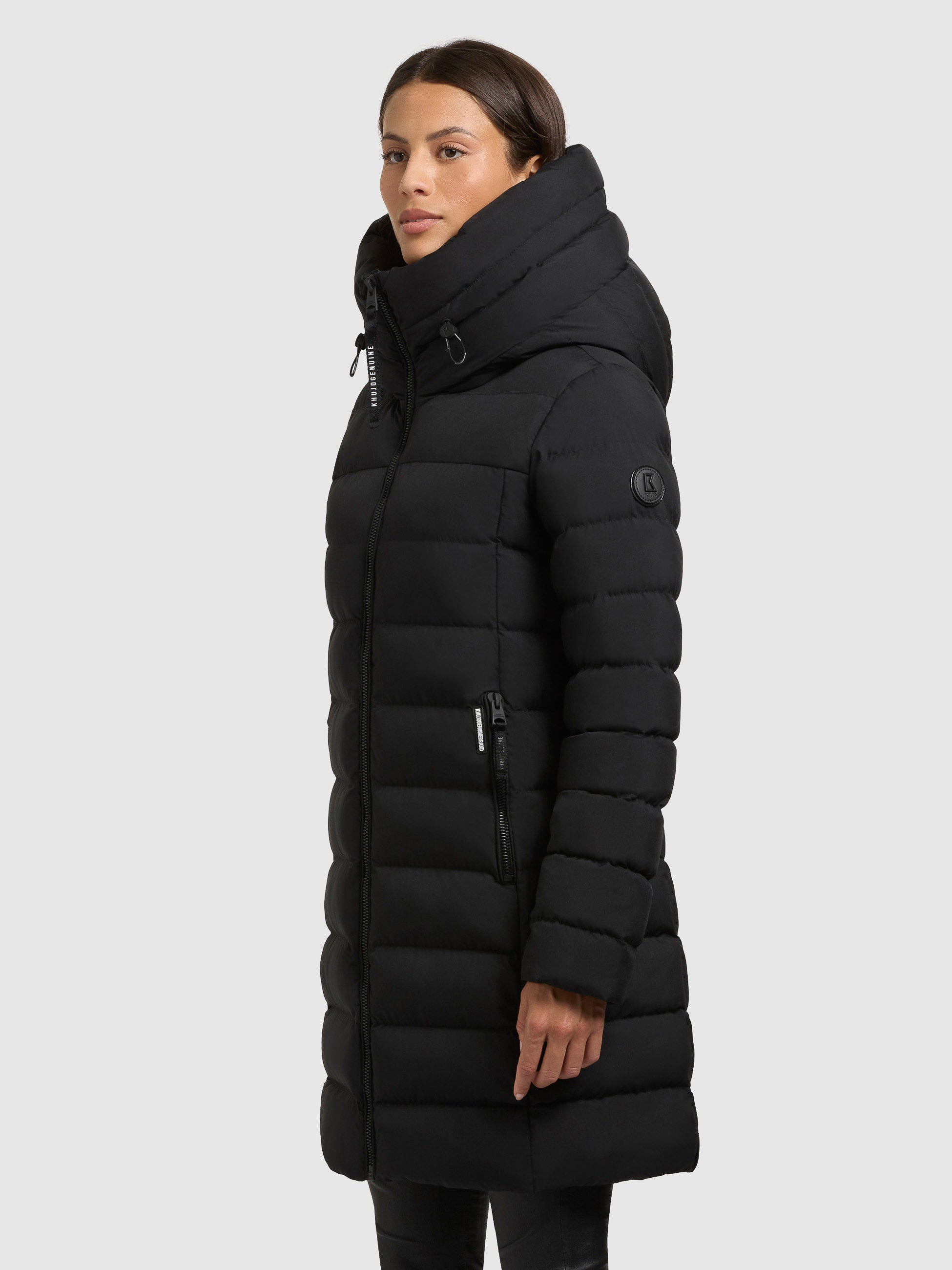 khujo-jacke-nekar-schwarz-sportliche-steppjacke-mit-kapuze-f-r-damen image 5