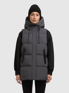 khujo-weste-briar-matt-steel-grey-steppweste-loose-fit image 4