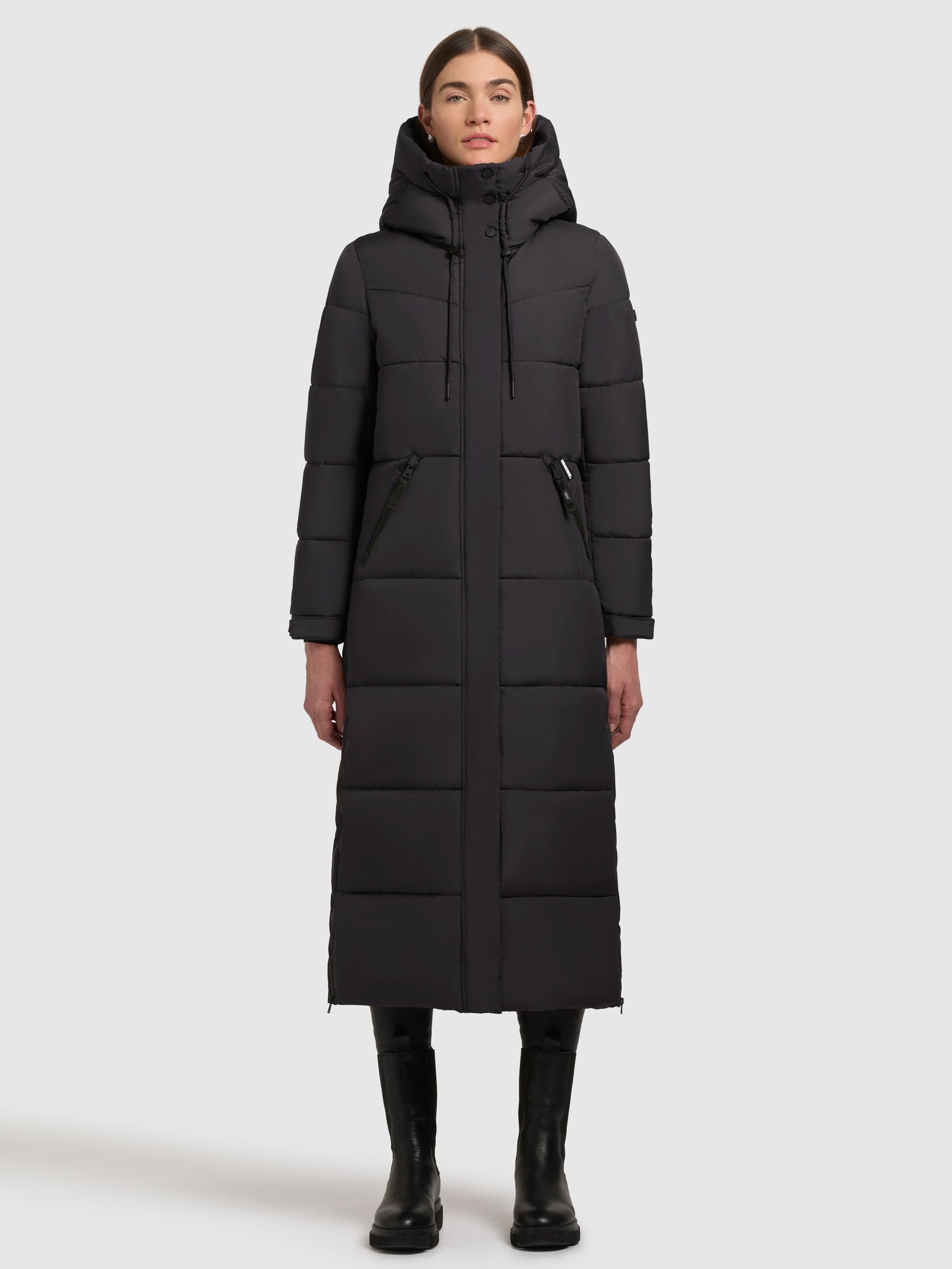 khujo-mashti-dunkelgrau-damen-steppmantel-wadenlang-regular-fit image 1