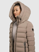 khujo-coat-nekar2-greige-kurzer-damen-steppmantel image 7