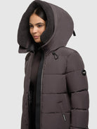khujo-coat-kelsi-graphite-gray-kurzer-wattierter-steppmantel image 7