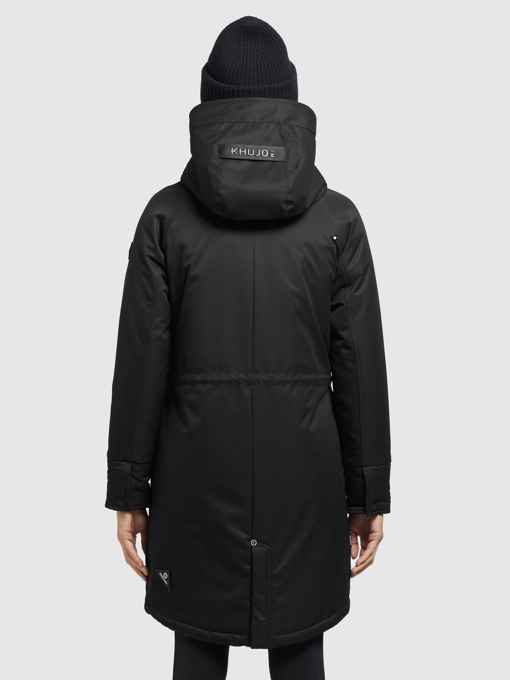 khujo-mantel-laria-damen-parka-wintermantel-regular-fit-schwarz image 3