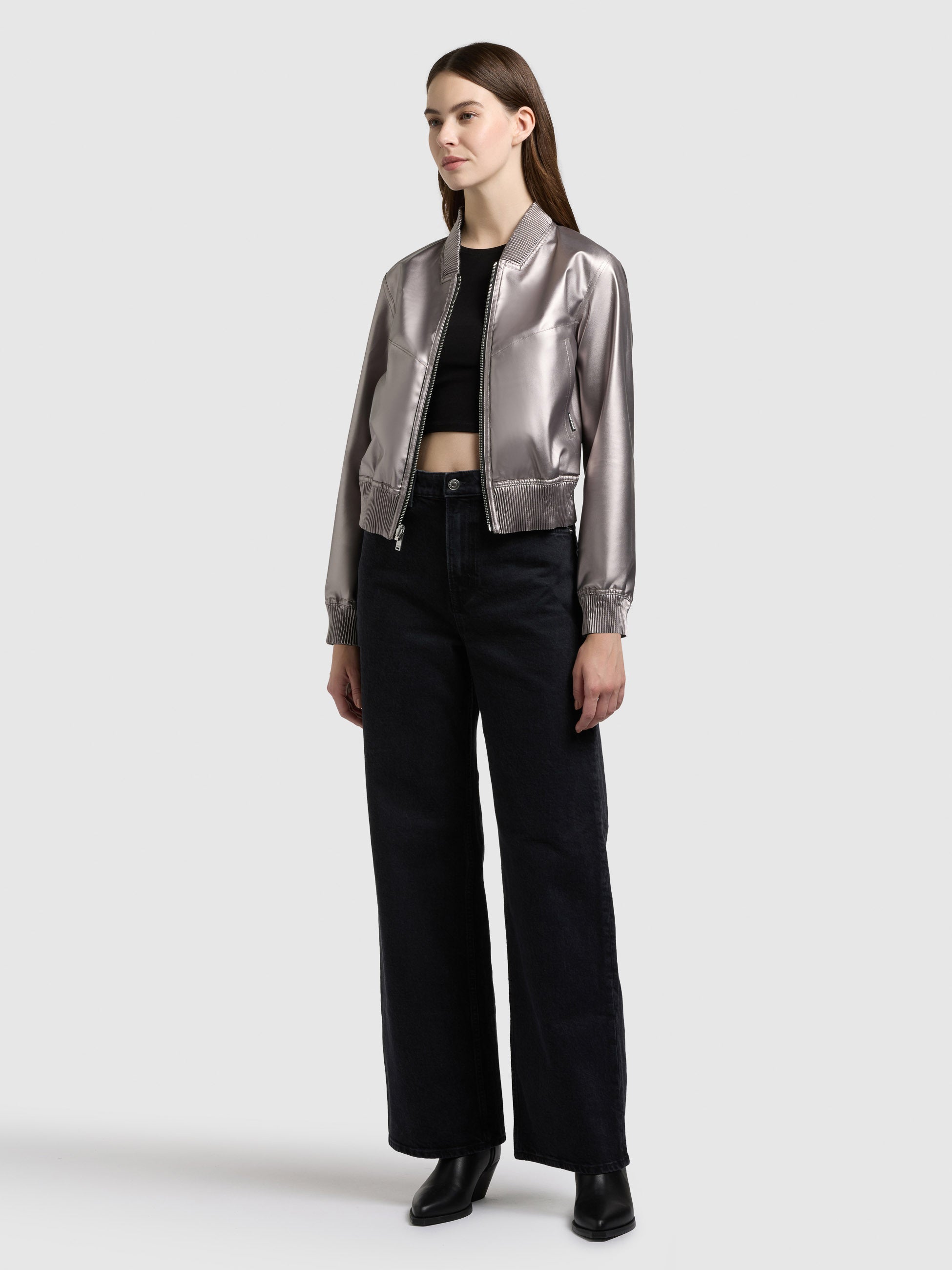 khujo-wendejacke-falena-black-blouson-aus-kunstleder-beidseitig-tragbar image 2