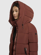 khujo-jacke-sume-damen-steppjacke-dunkelrot image 7