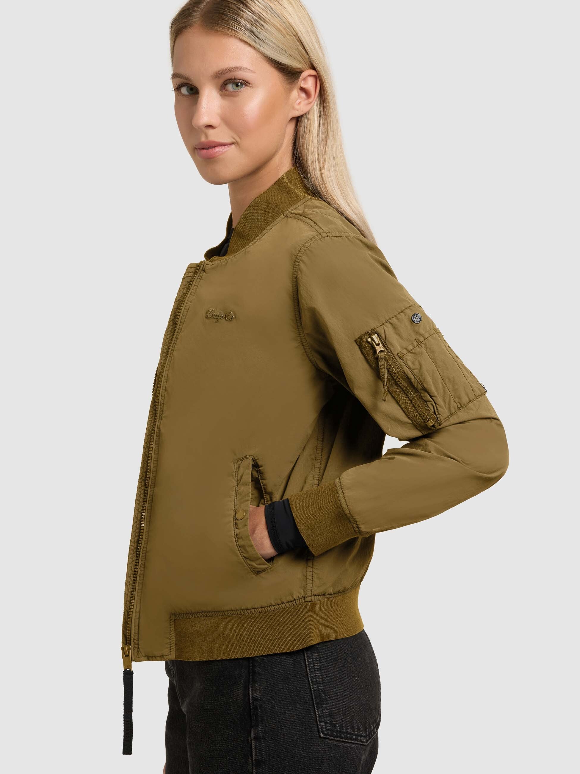 khujo-jacke-denz-canary-green-damen-bomberjacke-blouson image 7