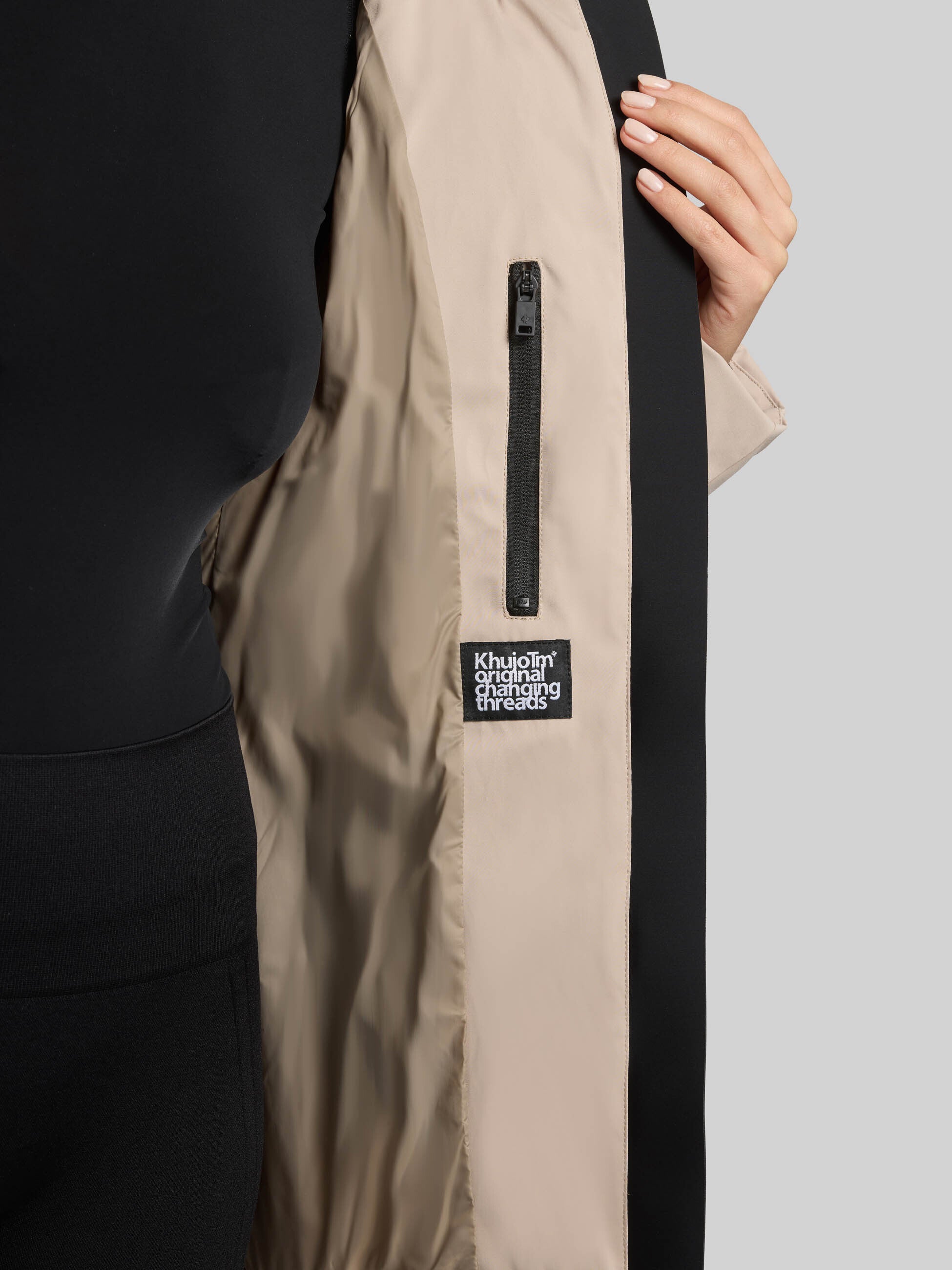 khujo-jacke-allap-macaroon-beige-teilgesteppte-winterjacke-mit-kapuze image 8