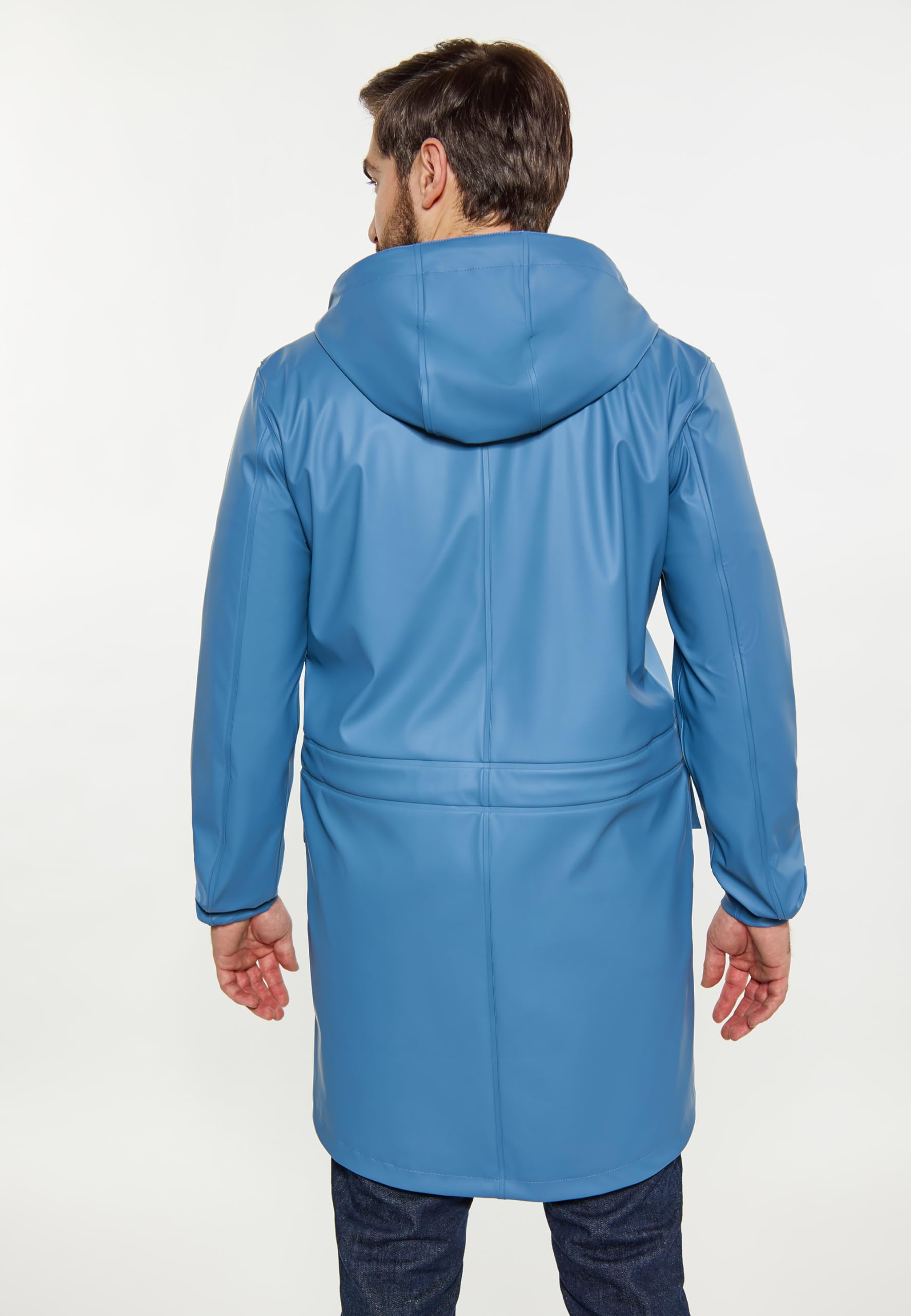 schmuddelwedda-herren-regenmantel-oberschenkellange-jacke-mit-kapuze image 4