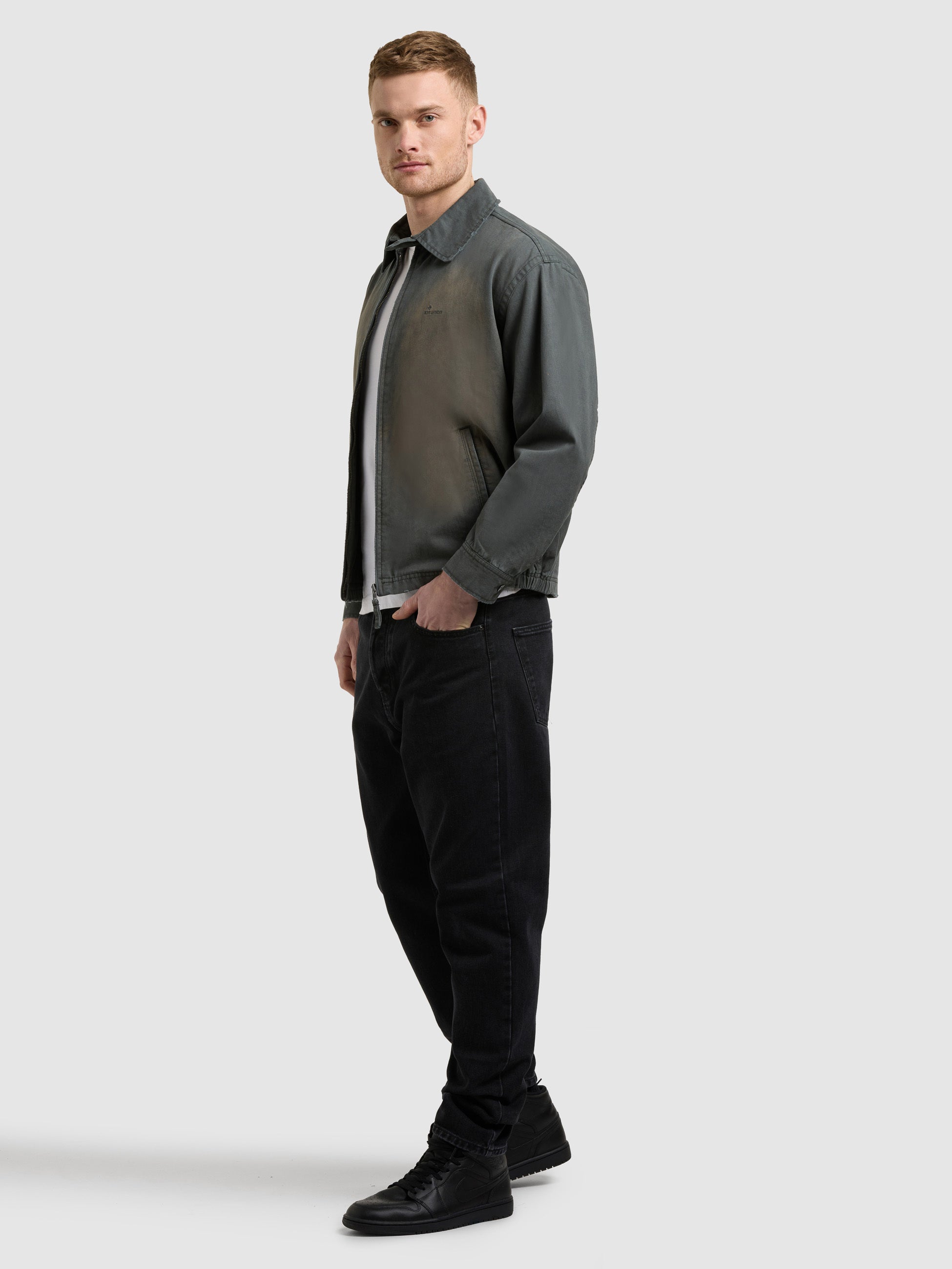 khujo-noam-blousonjacke-herren-used-look-dark-sea-green image 2