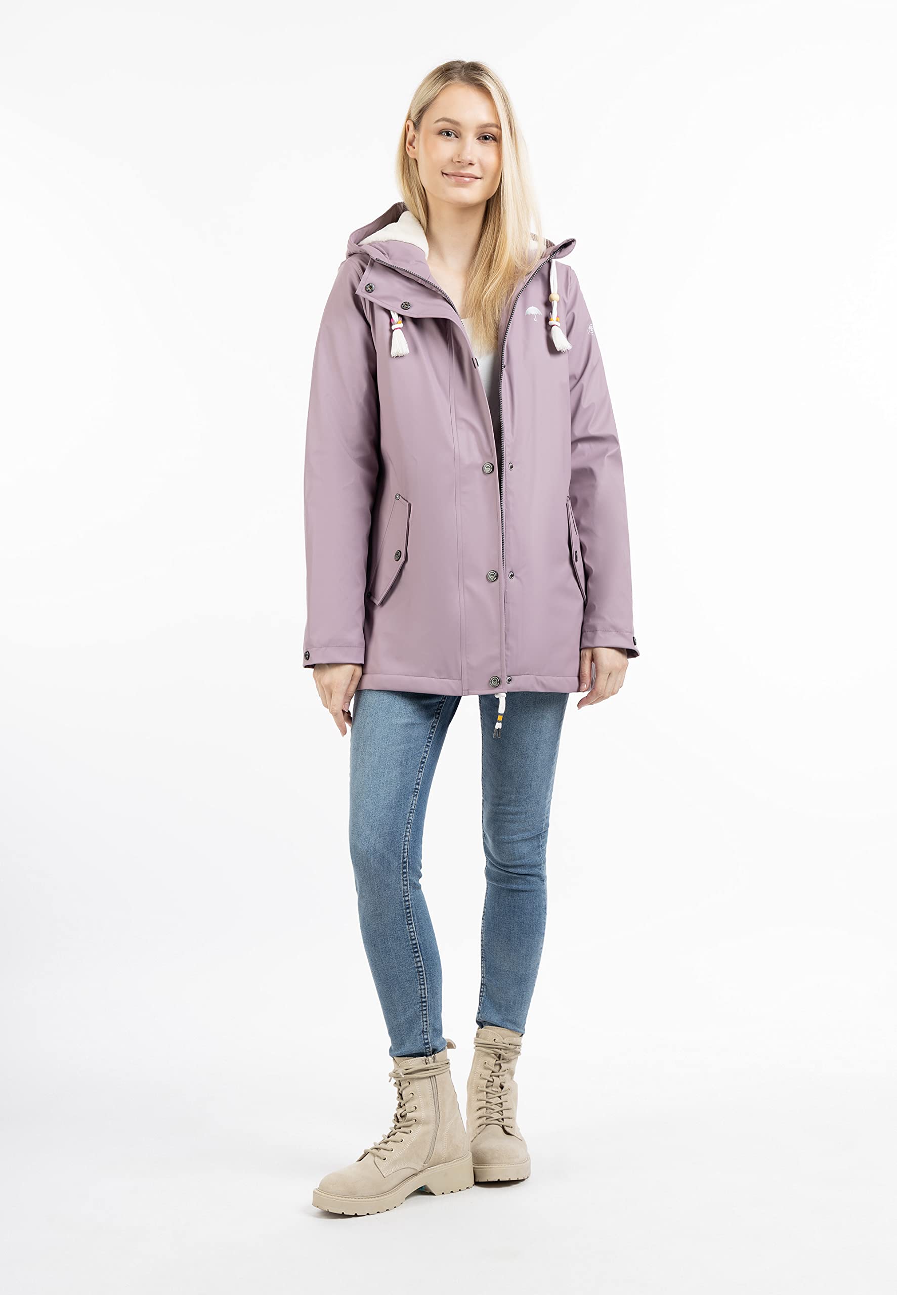 schmuddelwedda-damen-regenjacke-mit-webpelzfutter image 3
