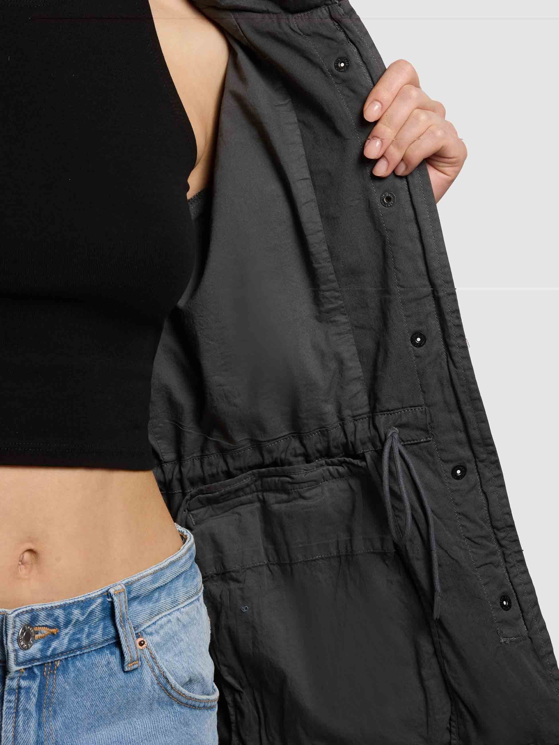khujo-jacke-nori-slate-grey-damen-fieldjacket-baumwolltwill image 8