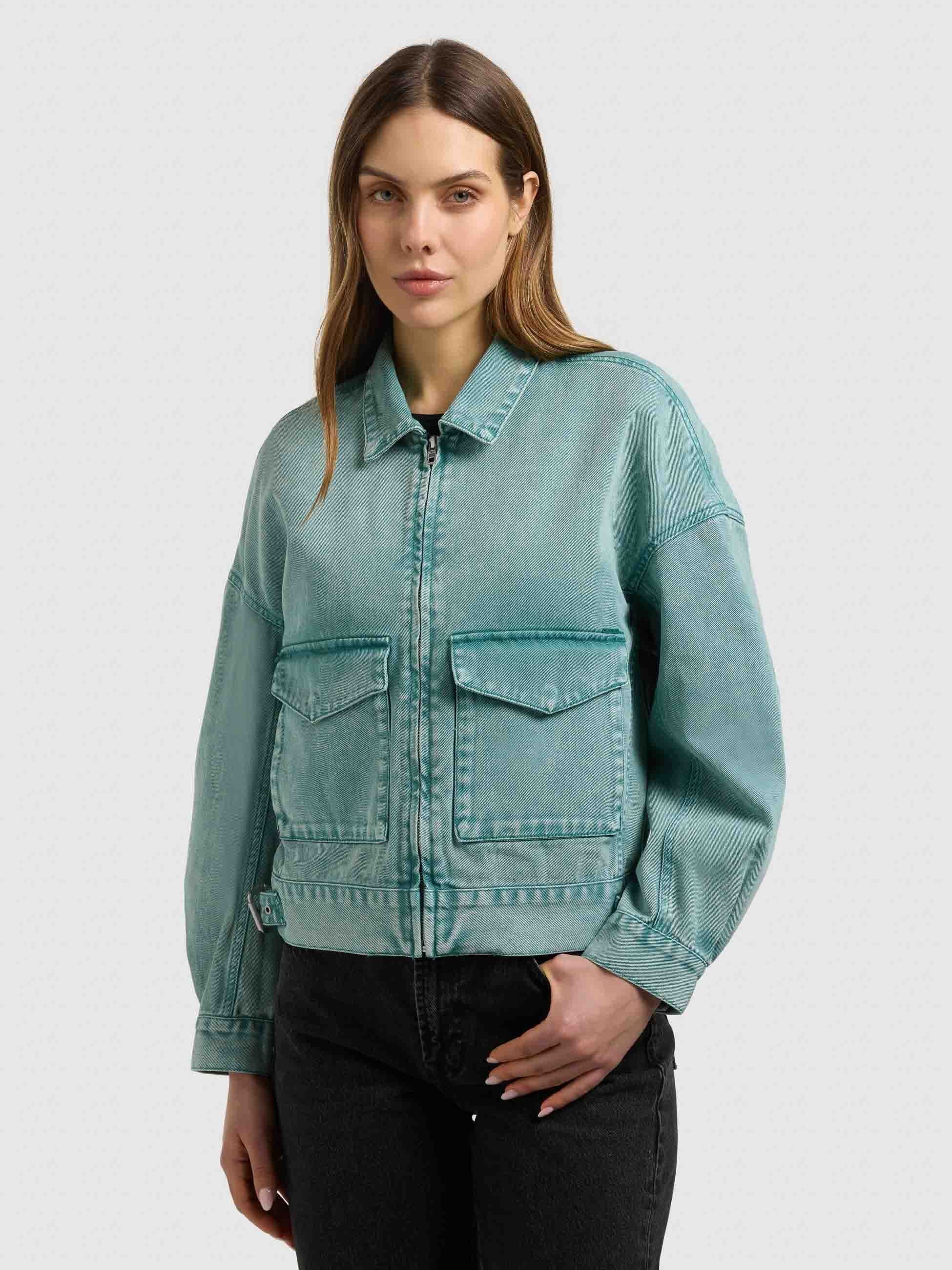 khujo-jacke-nelina-teal-damen-jeansjacke-aus-baumwoll-denim image 7