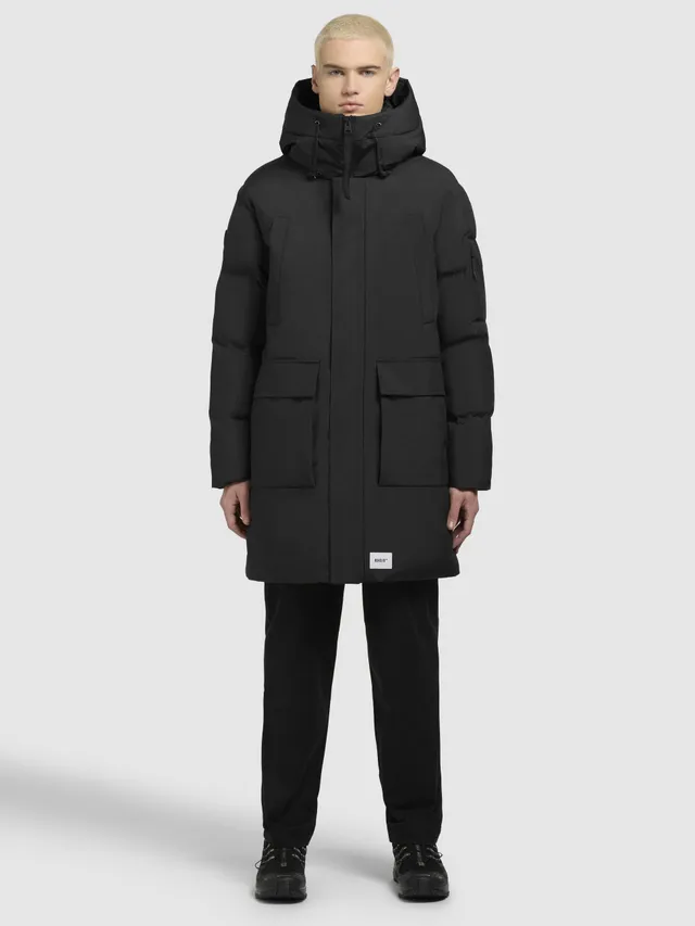 khujo-mantel-chester3-schwarz-wintermantel-loose-fit-cargo image 1