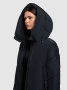 khujo-pulset-matt-damen-wintermantel-port-blue-wattierter-steppcoat image 7