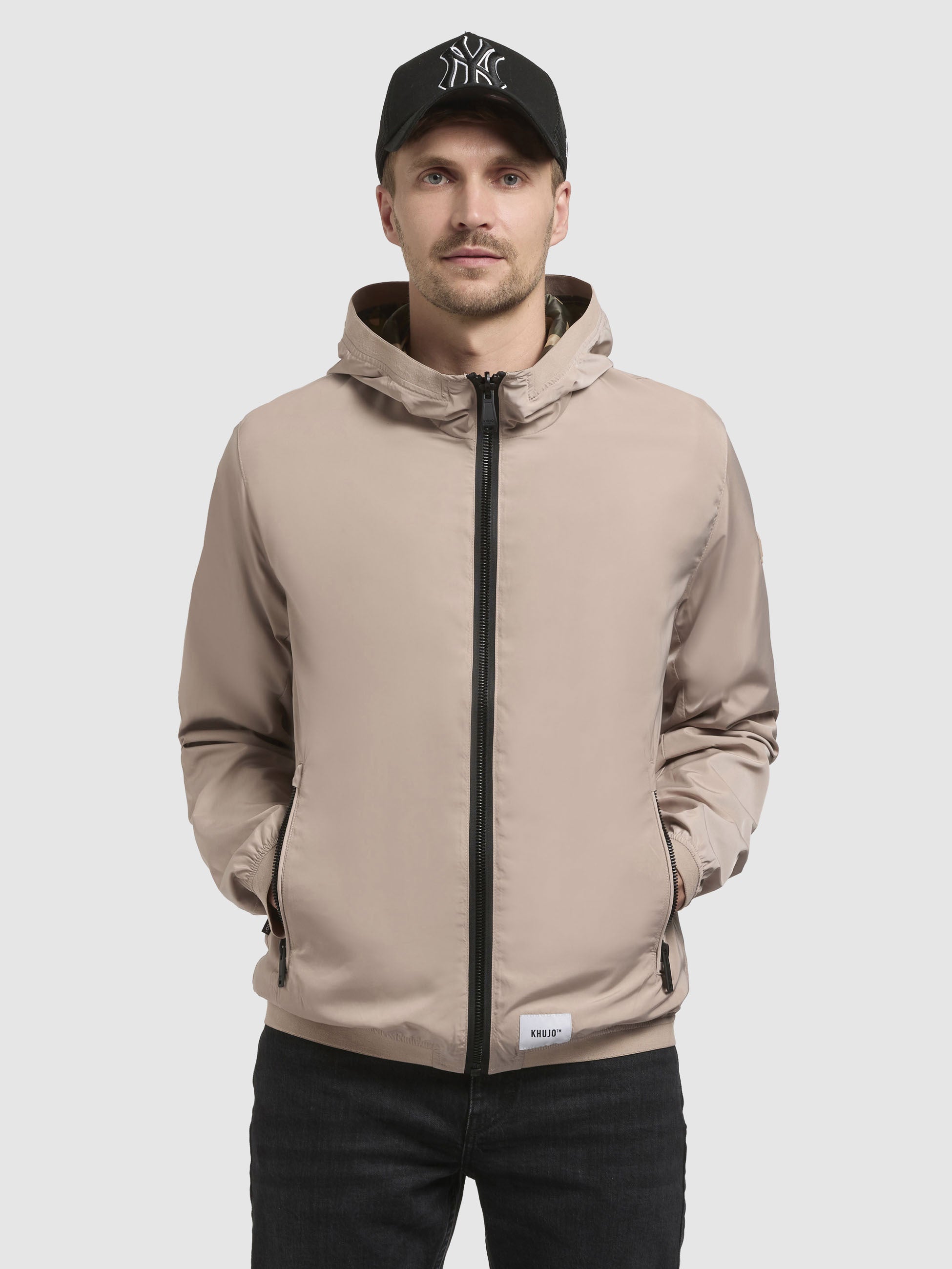 khujo-jacke-ferd-damen-blousonjacke-beige-regular-fit image 4