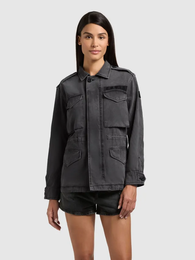 khujo-jacke-buni-black-fieldjacke-baumwoll-twill image 1