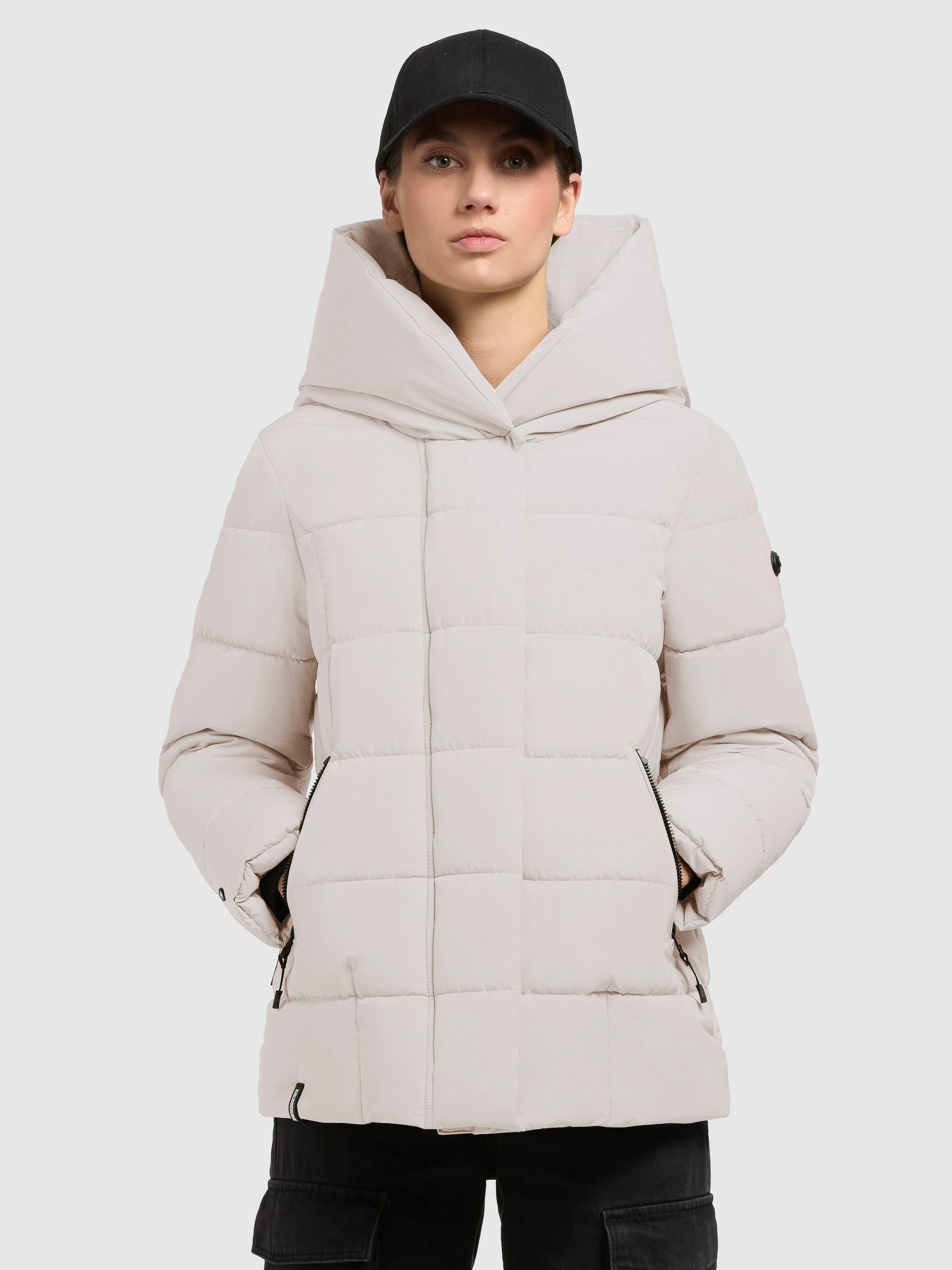 khujo-camea-damen-steppjacke-cremewei-regular-fit image 4