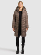 khujo-coat-odana3-city-taupe-knielanger-wattierter-damen-wintermantel image 6