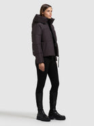 khujo-jacke-audrey-matt-moody-plum-damen-loose-fit image 6