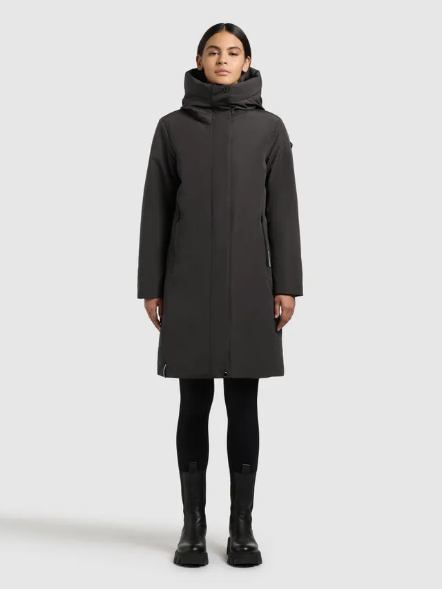 khujo-mantel-nellen2-damen-wintermantel-winter-grey-loose-fit image 1