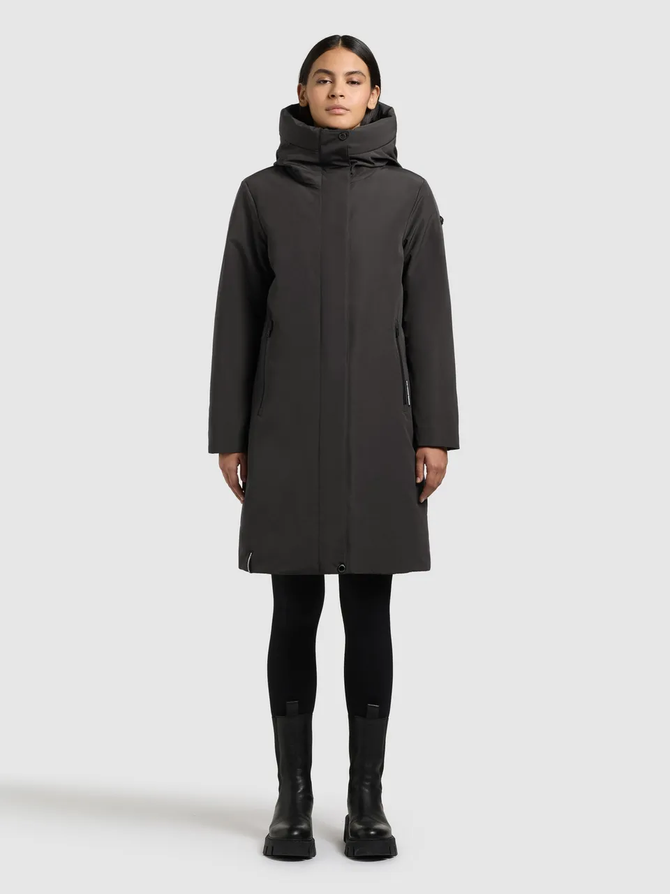 khujo-mantel-nellen2-damen-wintermantel-winter-grey-loose-fit image 1