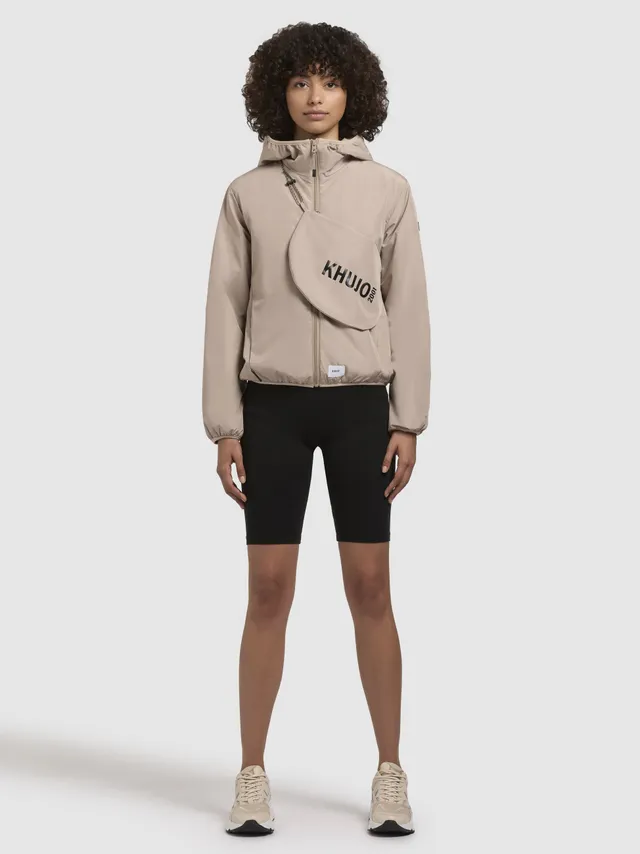 khujo-jacke-shelly-with-bag-beige-superleichte-kapuzenjacke-damen image 1