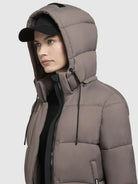 khujo-stine2-matt-damen-jacke-taupe-dark image 7