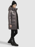khujo-coat-jadet2-mauve-dark-kurzer-damen-steppmantel-mit-abnehmbarer-kapuze image 6