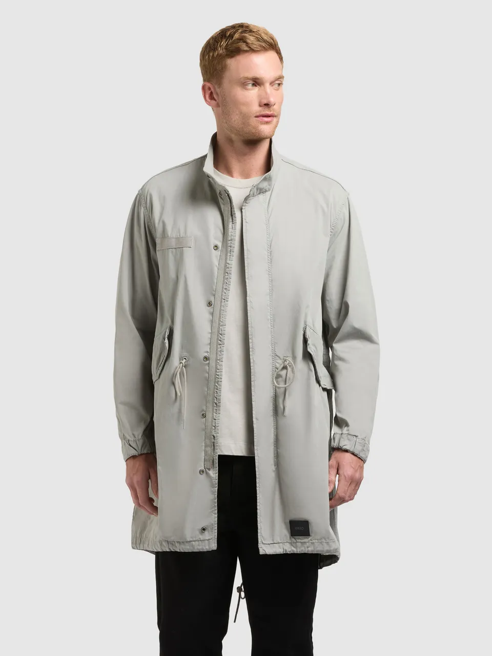 khujo-mantel-vito-cloud-green-parka-lang image 1