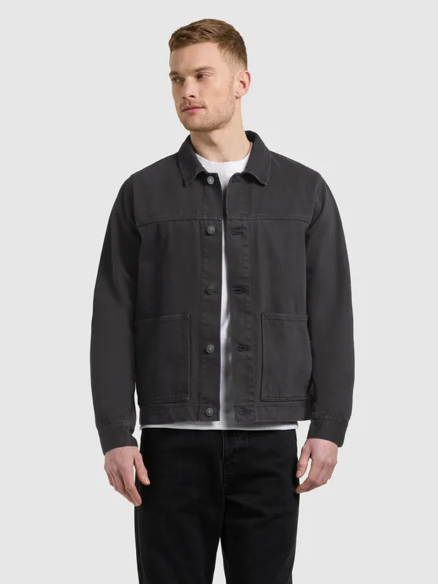 khujo-barto-jeansjacke-f-r-herren-denim-fieldjacket-in-black image 1