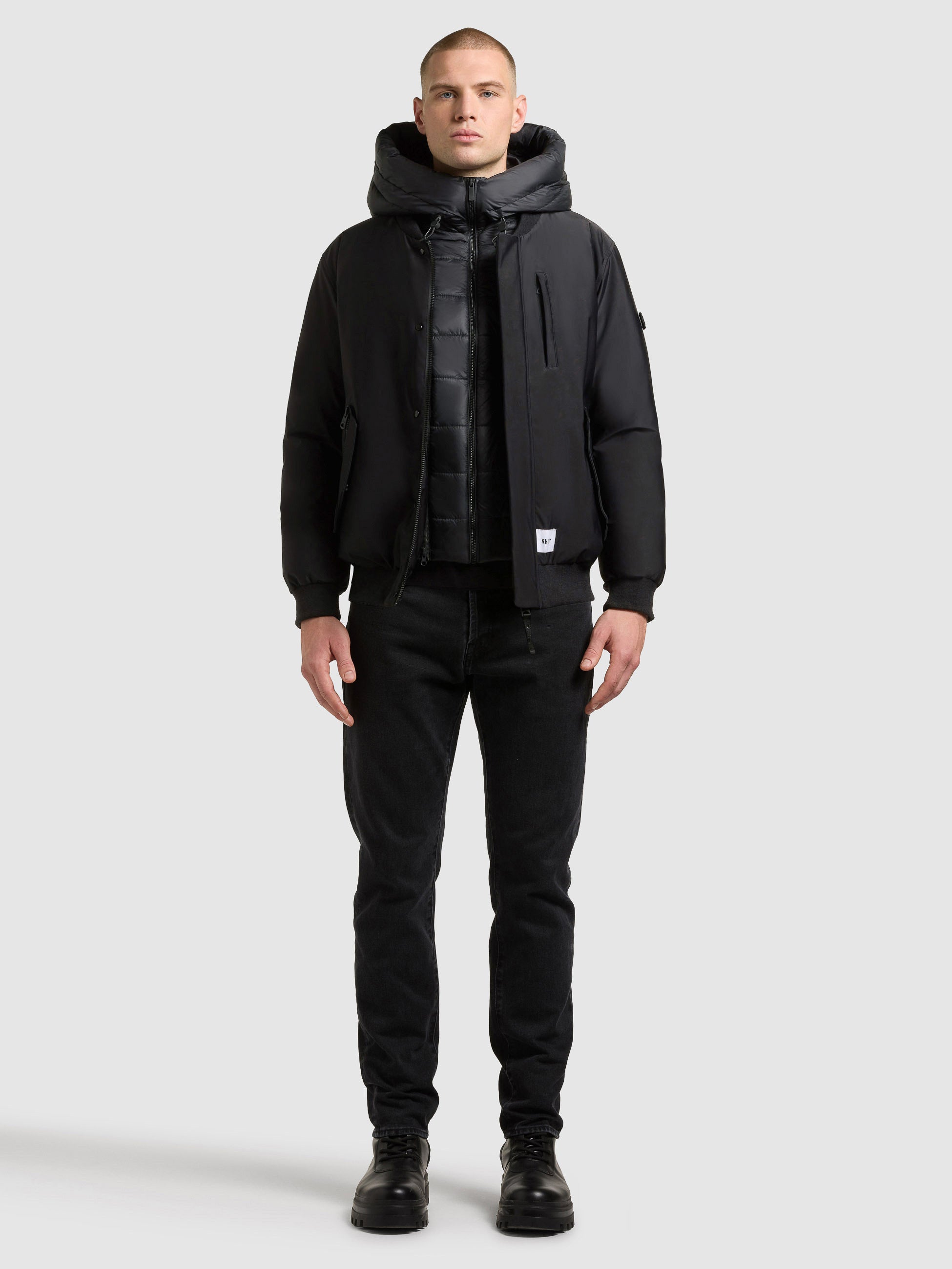 khujo-clemat-bomberjacke-obrage-grey-damen image 1