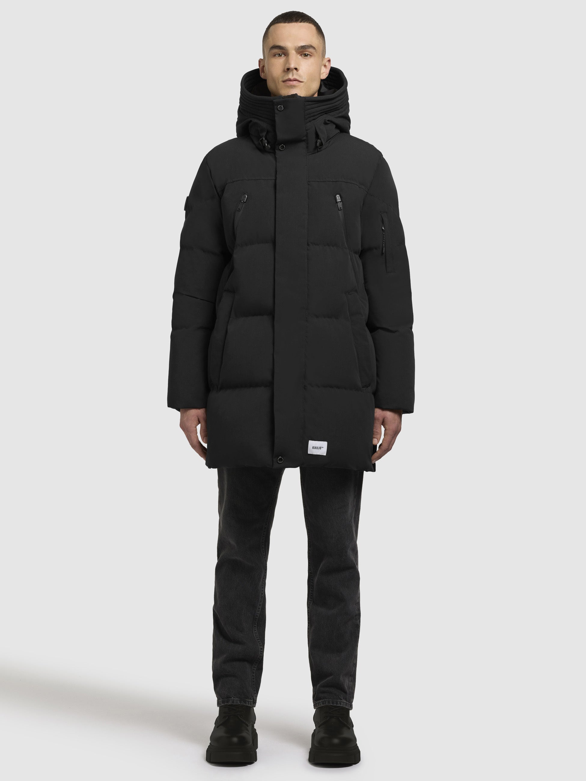 khujo-doyle-jacke-schwarz-damen-steppparka-regular-fit image 1